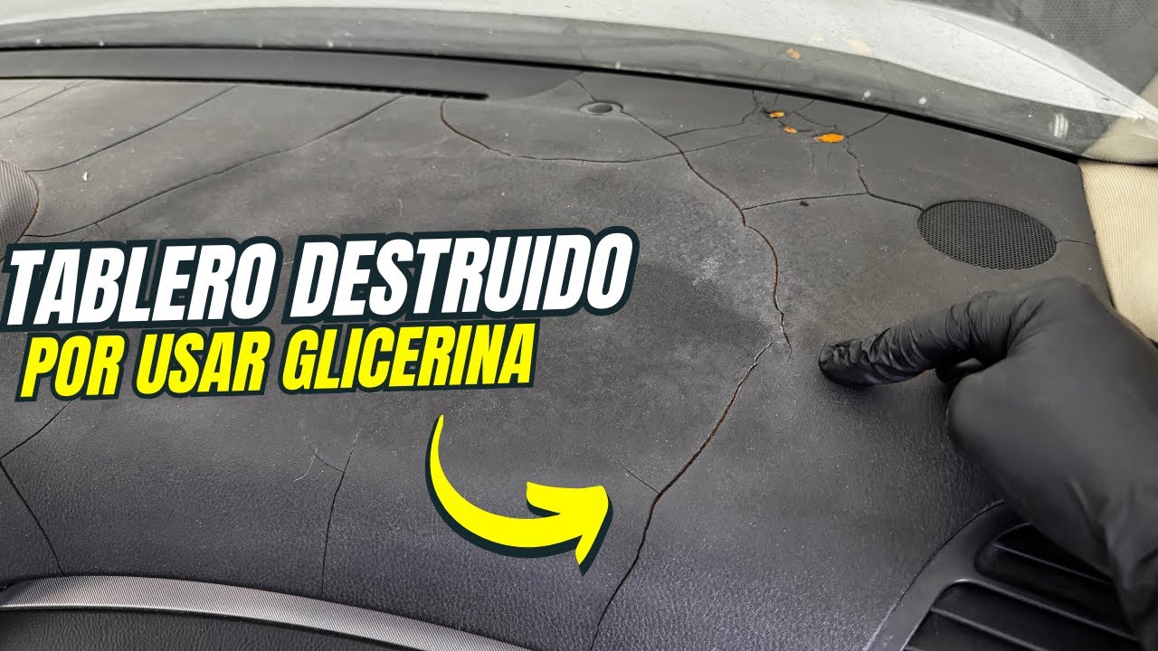 ESTO ES LO QUE PASA CUANDO UTILIZAS GLICERINA EN EL TABLERO DE TU AUTO