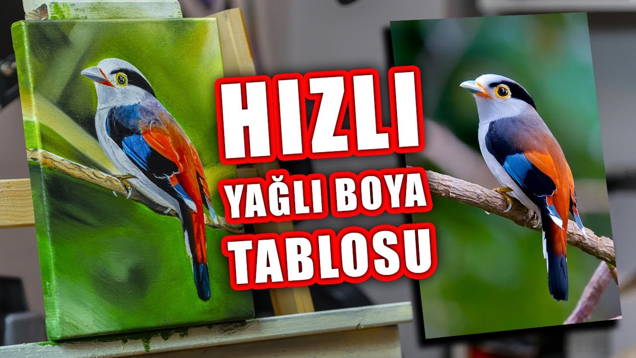 2 SAATTE YAĞLI BOYA TABLOSU YAPMAK.! | ANLATIMLI