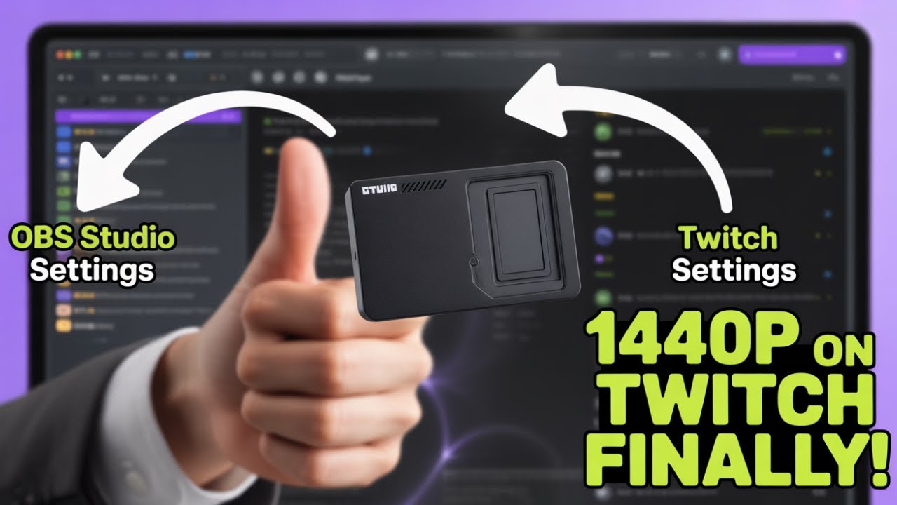 How To Stream In 1440p On Twitch Super Fast!