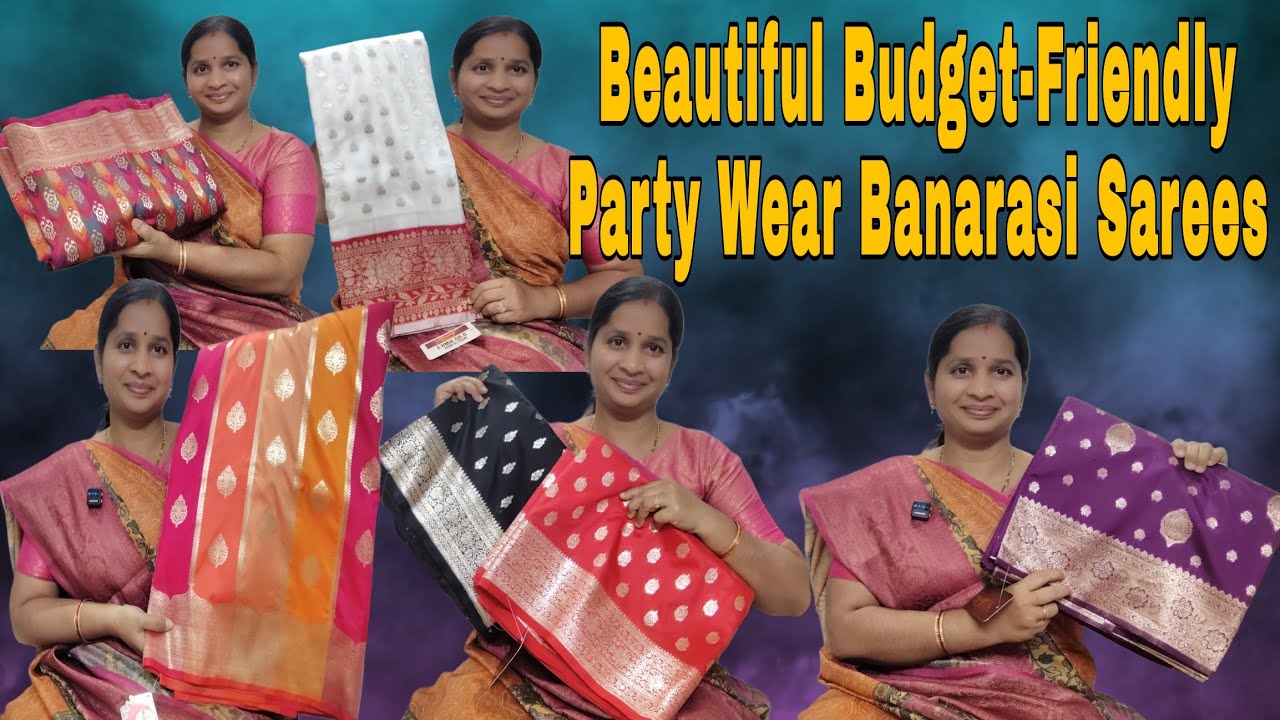Latest Banarasi sarees online shopping courier available 