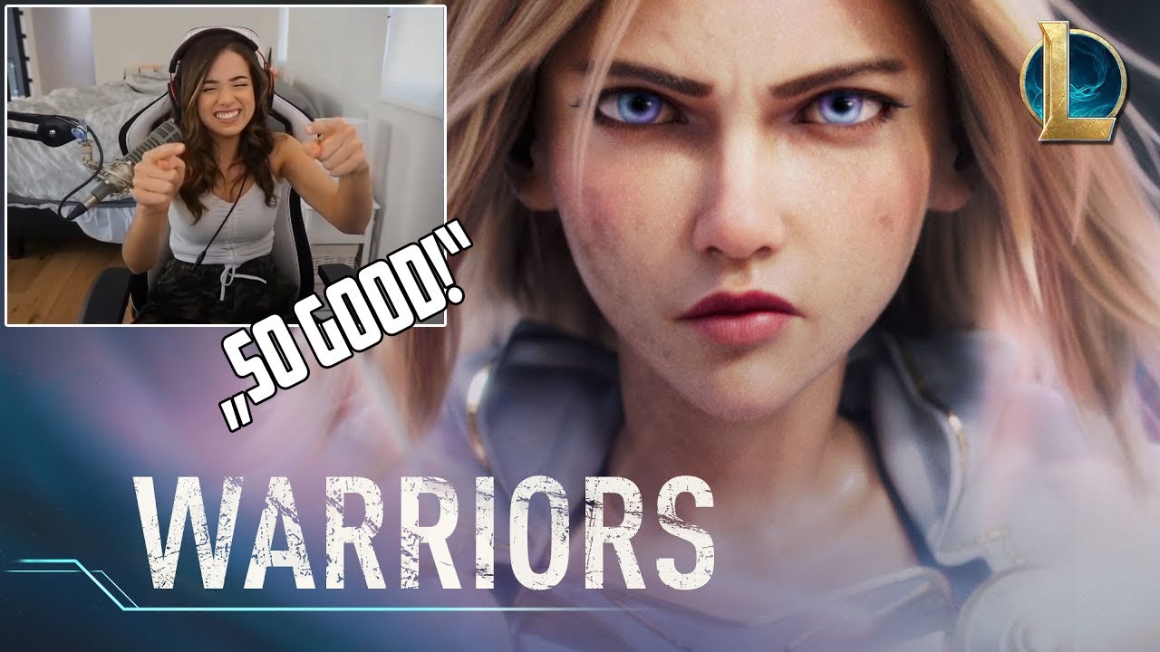 Pokimane Reacts To Warriors | Season 2020 Cinematic - League of Legends (ft. 2WEI and Edda Hayes)