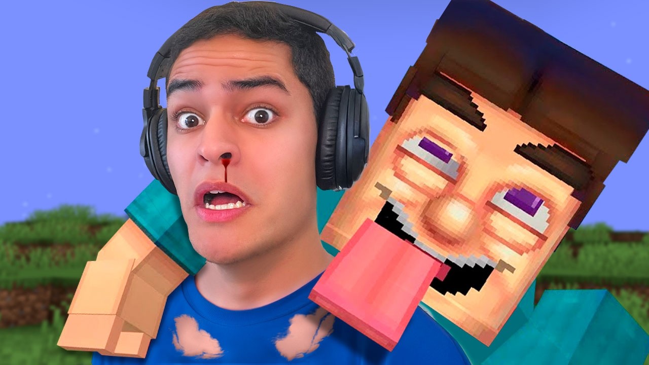 GROTESCO STEVE INVADIU MEU MUNDO DE MINECRAFT!