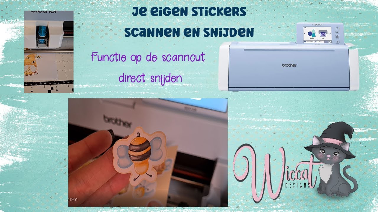Je eigen stickers maken was nog nooit zo gemakkelijk !!!!🤯😱 #scanncut #stickers #beginners