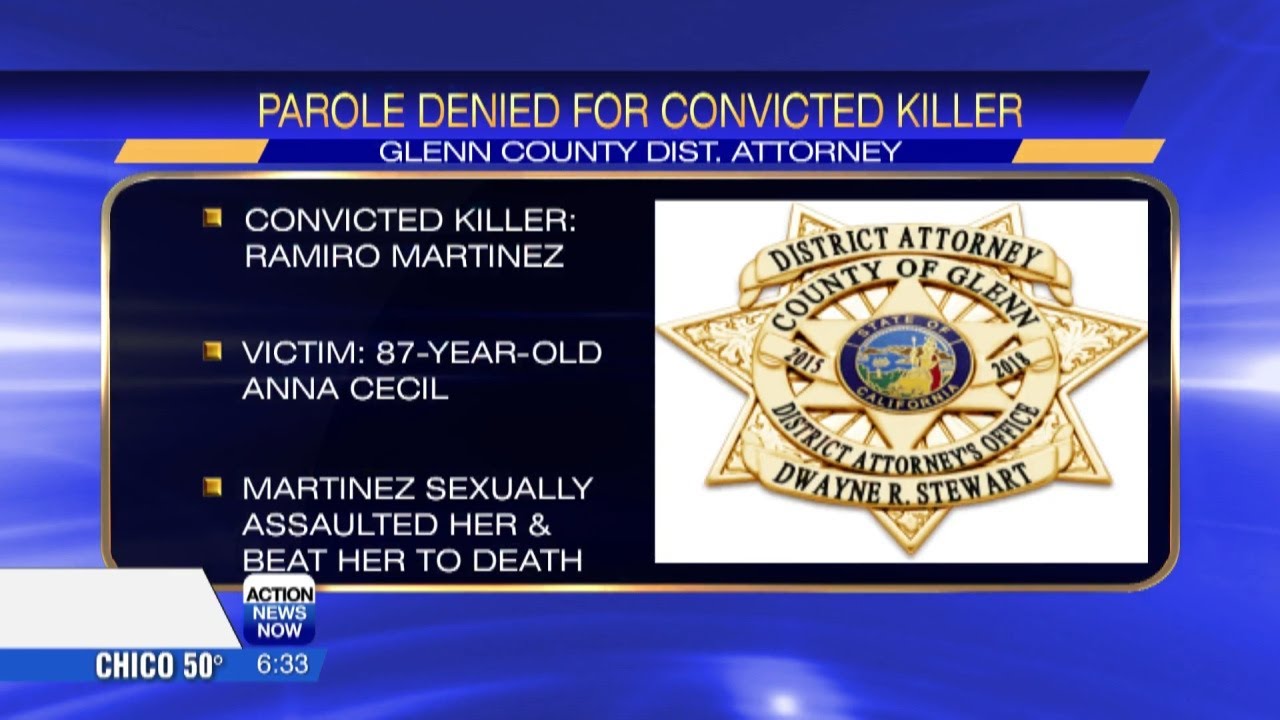 Parole denied for Glenn County man who sexually assaulted, beat elderly woman to death