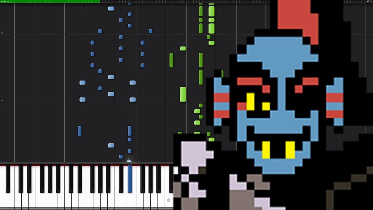 Spear of Justice - Undertale [Piano Tutorial] (Synthesia)