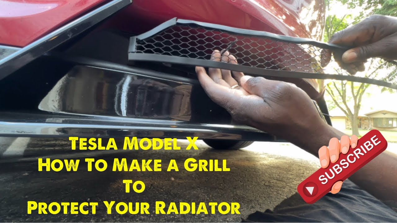 Tesla Model X: $30 radiator & condenser debris guard
