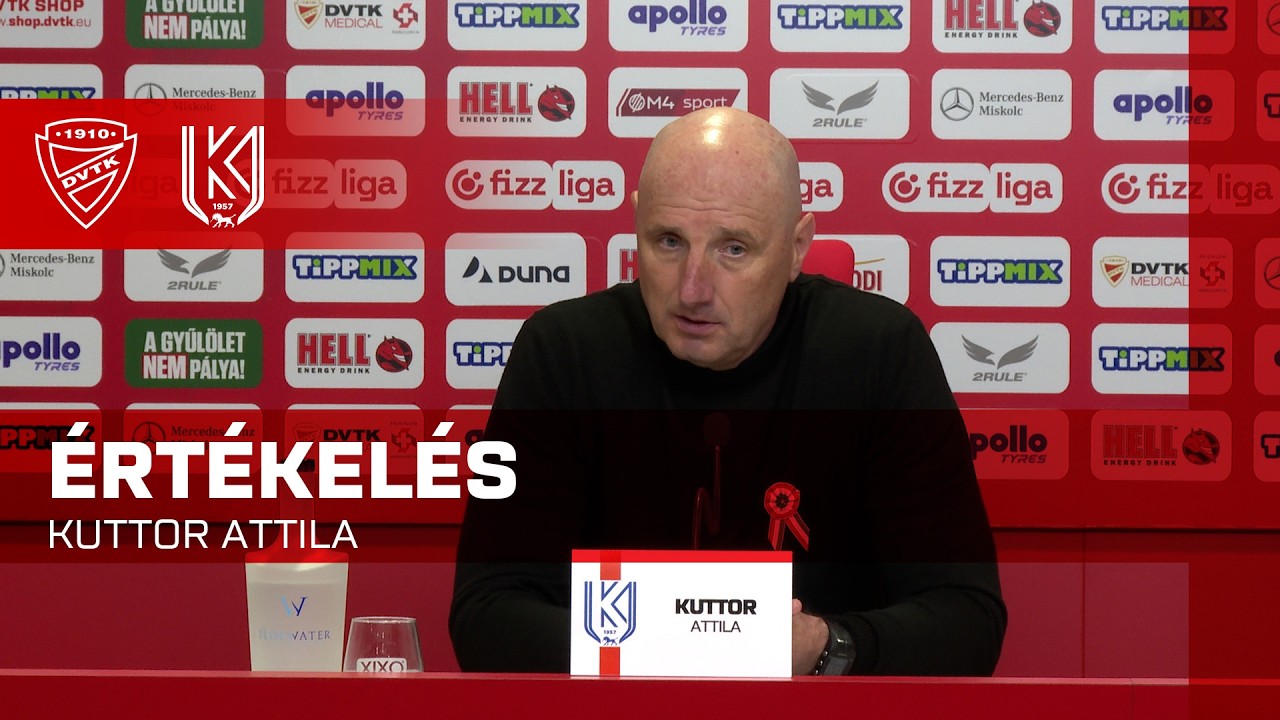 Kuttor Attila értékelése | DVTK - KBSC | 0-4 | 2026.03.13. | Fizz Liga | DVTK TV