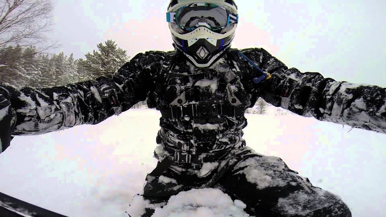 Winter Enduro on KTM 500 EXC - Snow Riding
