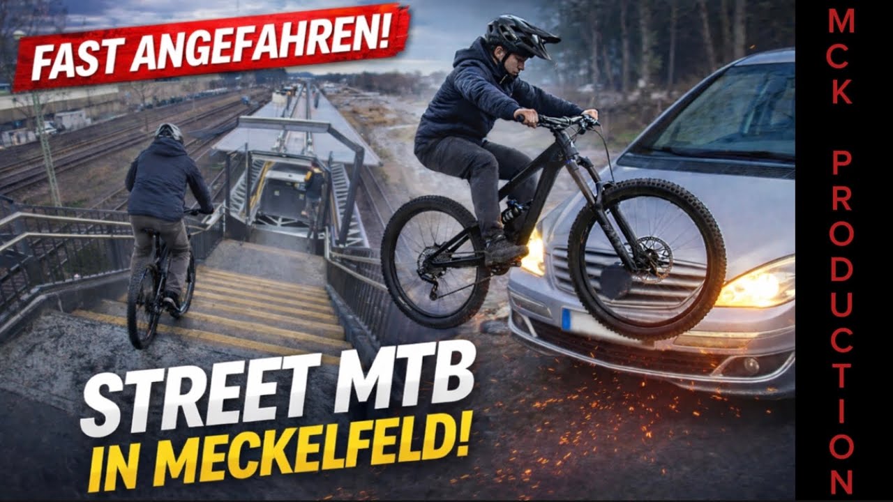 Fast Angefahren bei Street MTB in Meckelfeld ! 🔥 | *neuer Drop* *crazy Treppen*