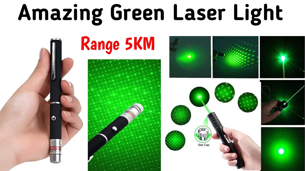 Green Laser Light Pointer || 5 km Range || Multipurpose Laser Light Pen || Long Range Laser