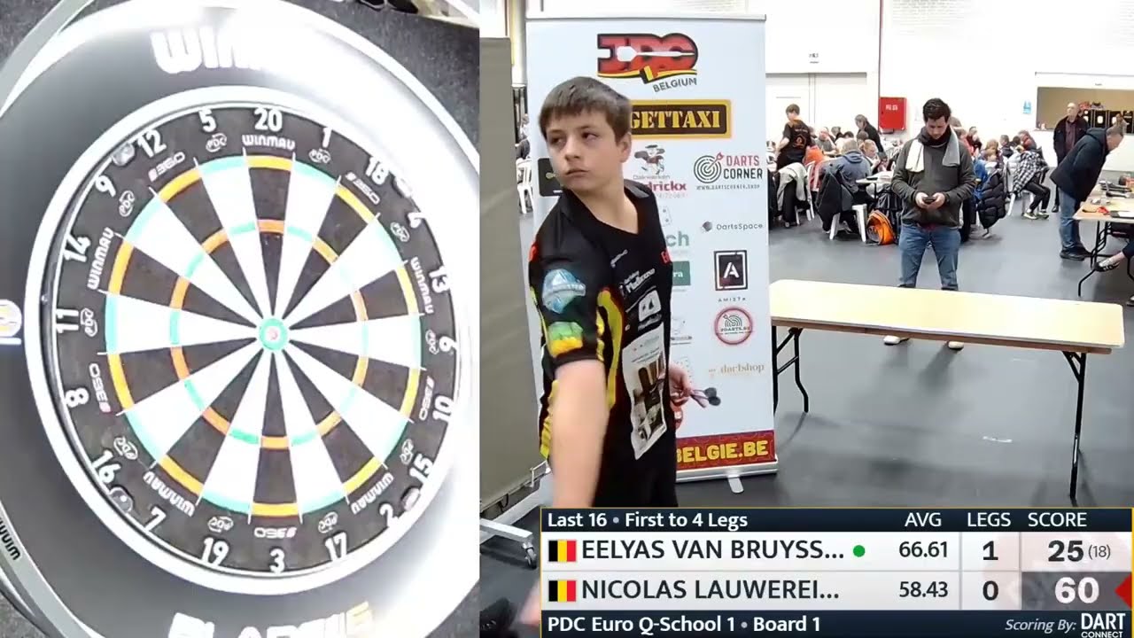 Eelyas van Bruyssel vs Nicolas Lauwereins Highlights / JDC Euro Q-School Event 01 Last 16 2026