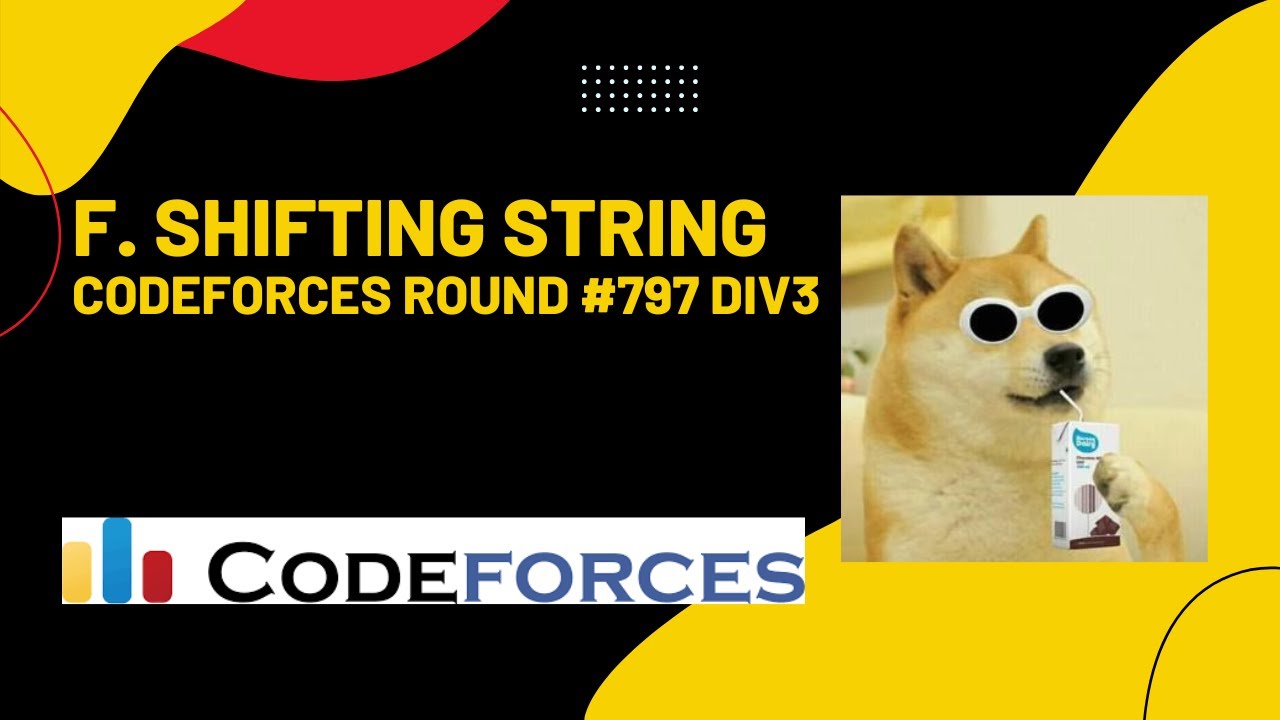 F. Shifting String Codeforces Round 797 Solution Div 3 in Hindi