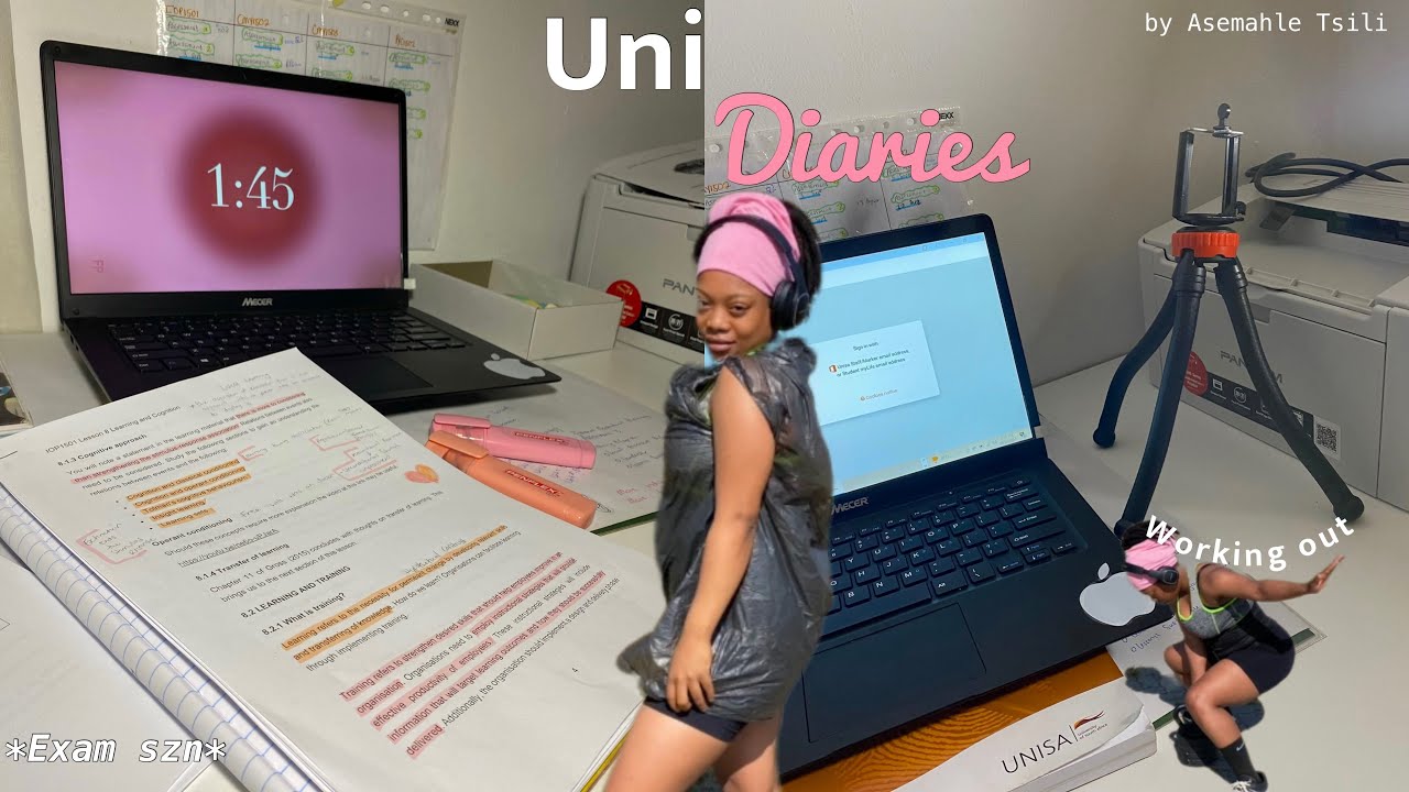 #unidiaries 💌🎧| lots of studying | workout routine | attempting my assessment | working 🤍