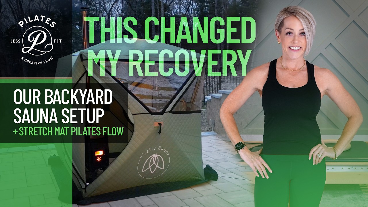 Firefly Sauna Tour + Sauna-Inspired Recovery Workout | Wood-Fired Backyard Sauna + Full Body Stretch