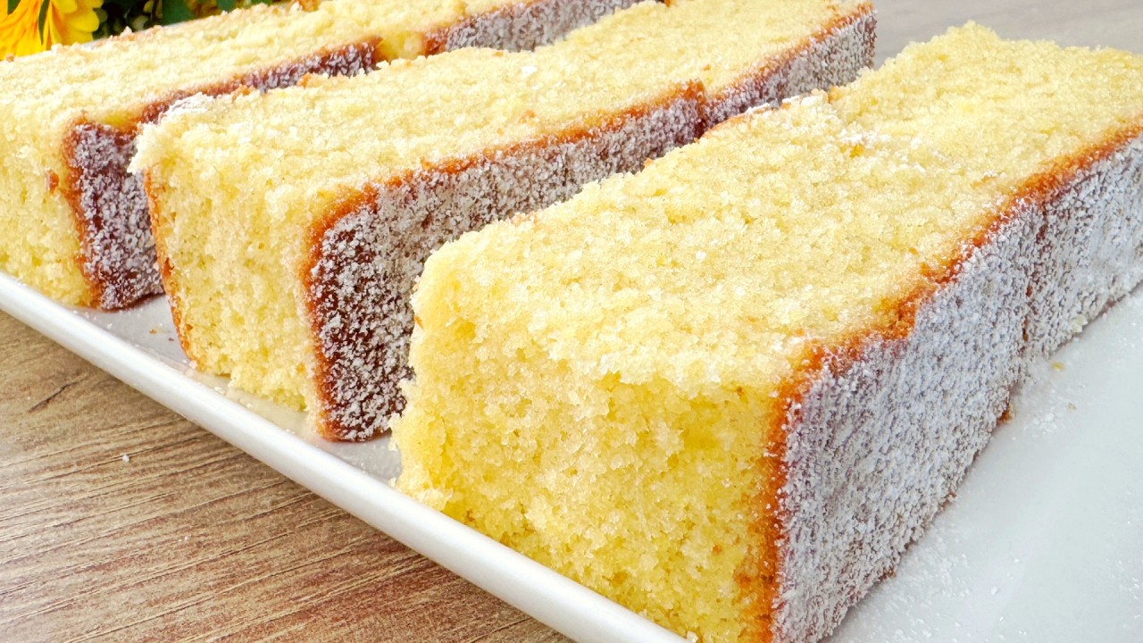 This is called The Madeira Cake! Super Soft and Very Easy to make! Easy Homemade cake