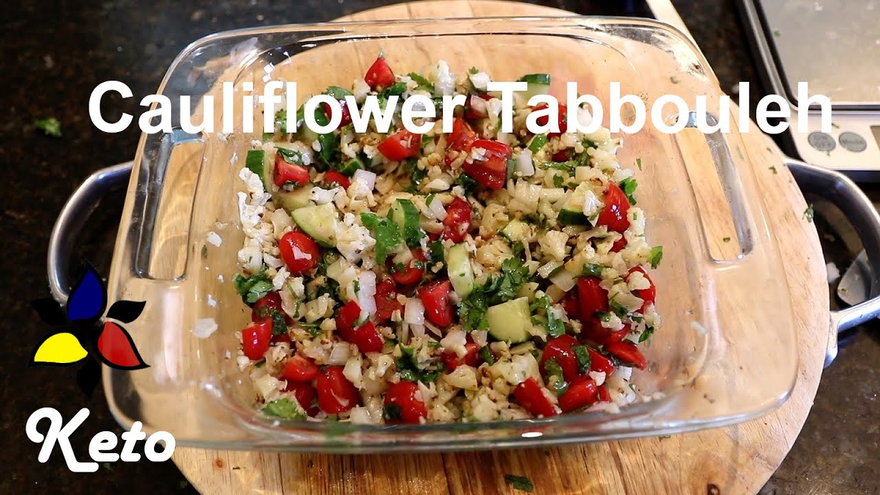 Cauliflower Rice Tabbouleh – keto recipe, gluten free, sugar free