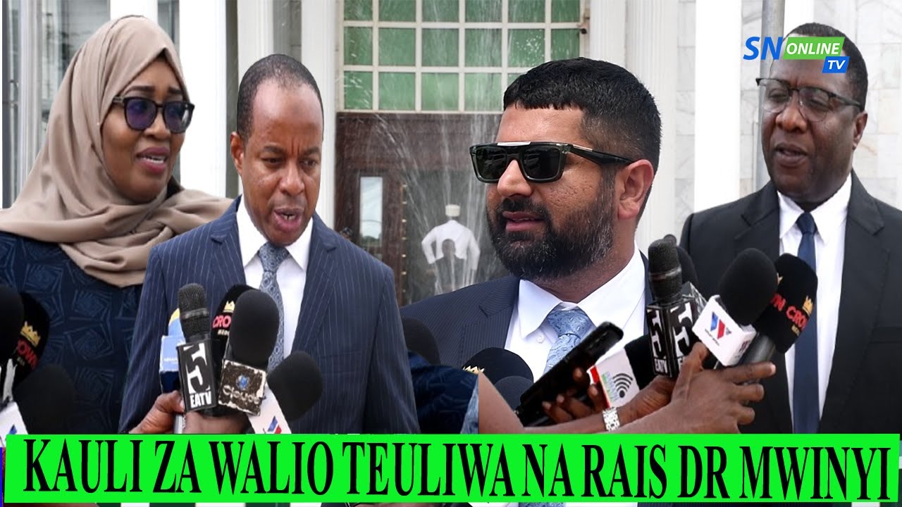 WALIO TEULIWA NA RAIS MWINYI WAHUDHURIA BARAZANI KUAPISHWA NA HIZI NI KAULI ZAO