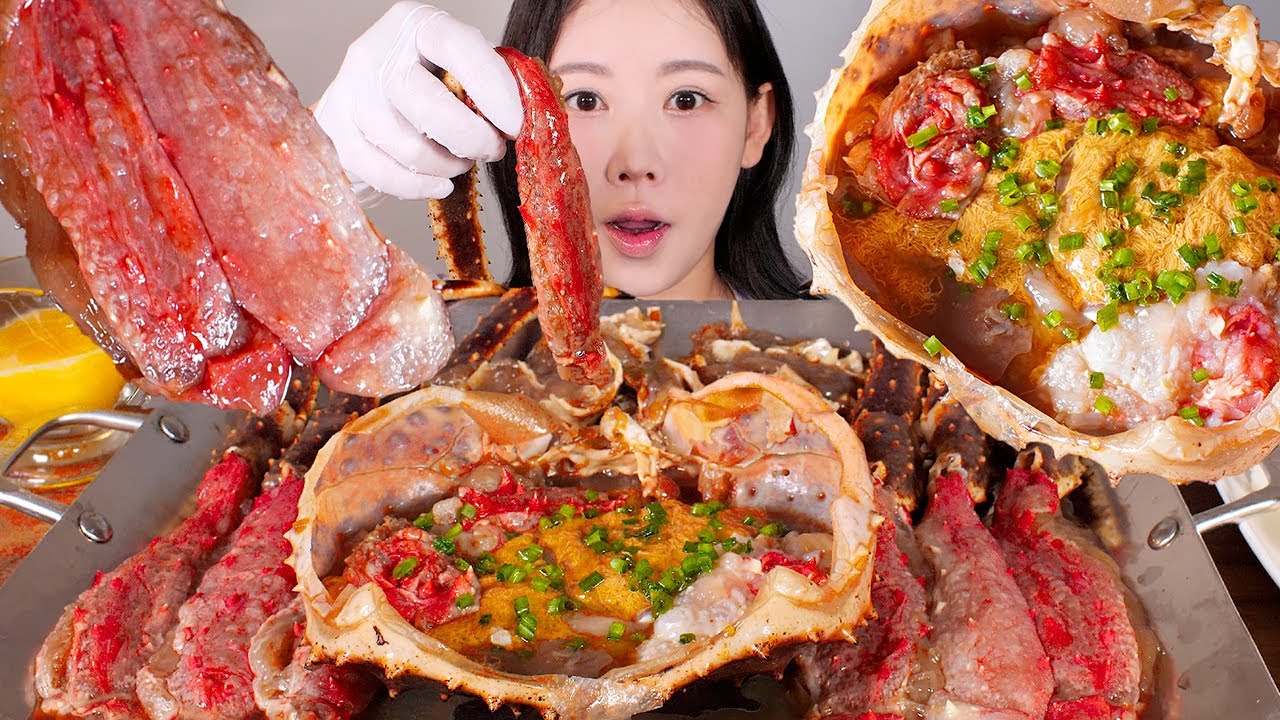 레전드장 등장🦀👑 킹크랩장 버터주먹밥 먹방 Soy Sauce Marinated King Crab [eating show] mukbang korean food