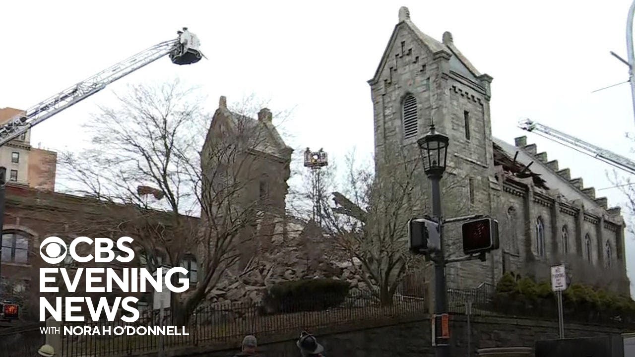 Roof of historic Connecticut church collapses