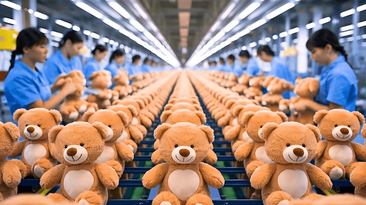 Cómo Se Fabrican Millones De Osos De Peluche En La Fábrica
