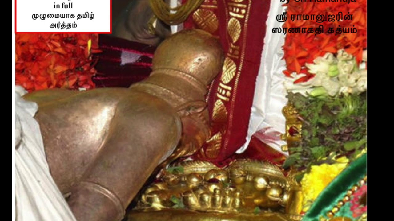 Saranagati Gadyam. Tamil Pravachanam. Part 8. Tamil meaning in full.