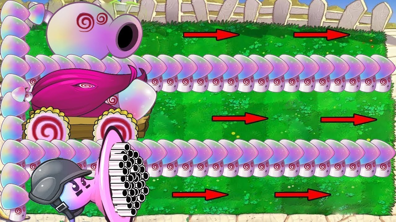 Hypno Peashooter X Hypno Gatling X Hypno Cob Cannon Attack Dr.Zomboss - Plants vs Zombies Hack