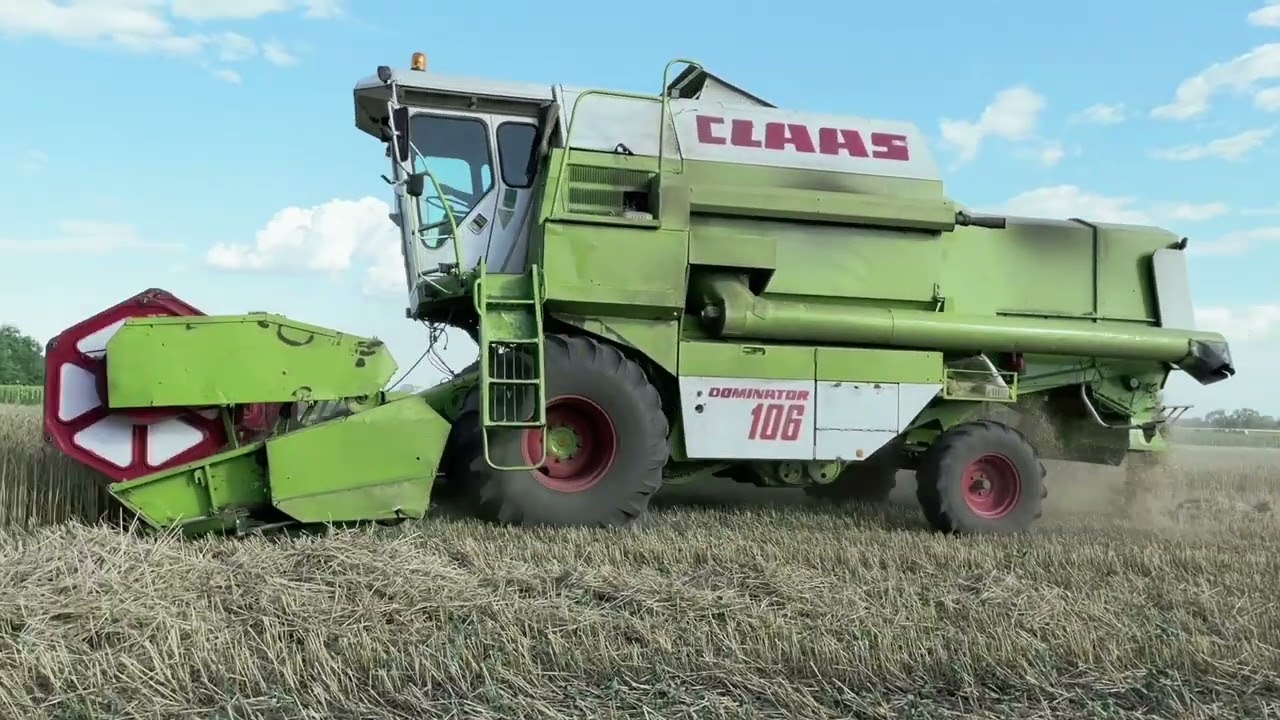 Claas Dominator 106 aratás közben