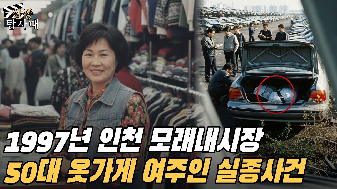 1997년 인천 모래내시장 옷가게 여사장 실종사건…3년 뒤, 남편의 밀실수가 열어버린 폐차장 차량 트렁크 속 그날의 진실
