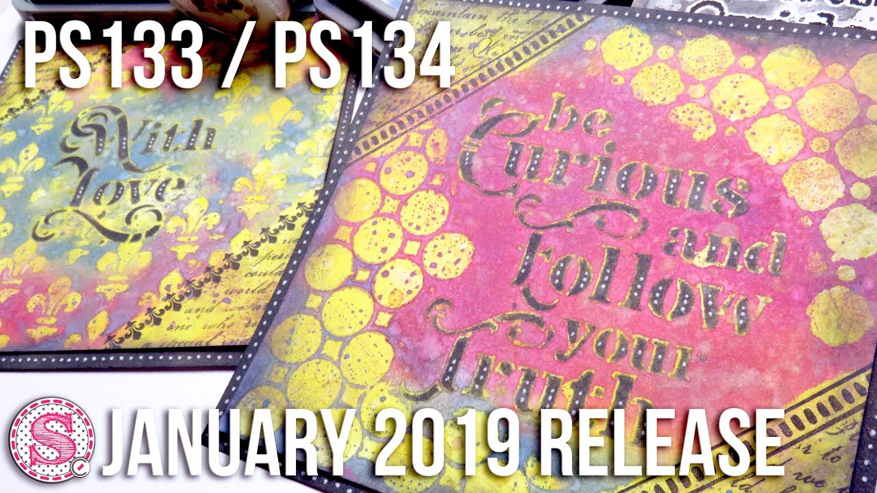 Distress Oxide technique - microglaze resist - scrapcosy PaperArtsy January 2019