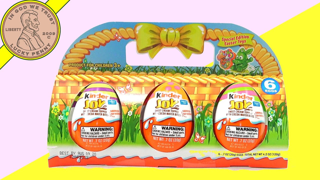 Easter Egg Kinder Joy Candy With Special Edition Toys