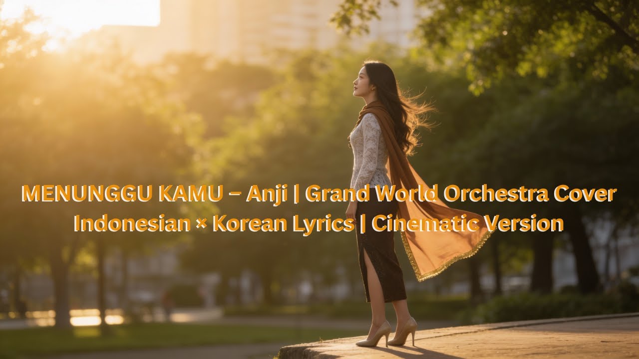 MENUNGGU KAMU – Anji | Grand World Orchestra Cover | Indonesian × Korean Lyrics | Cinematic Version