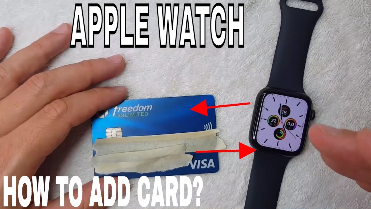 ✅  How To Add A Card To Apple Watch 🔴