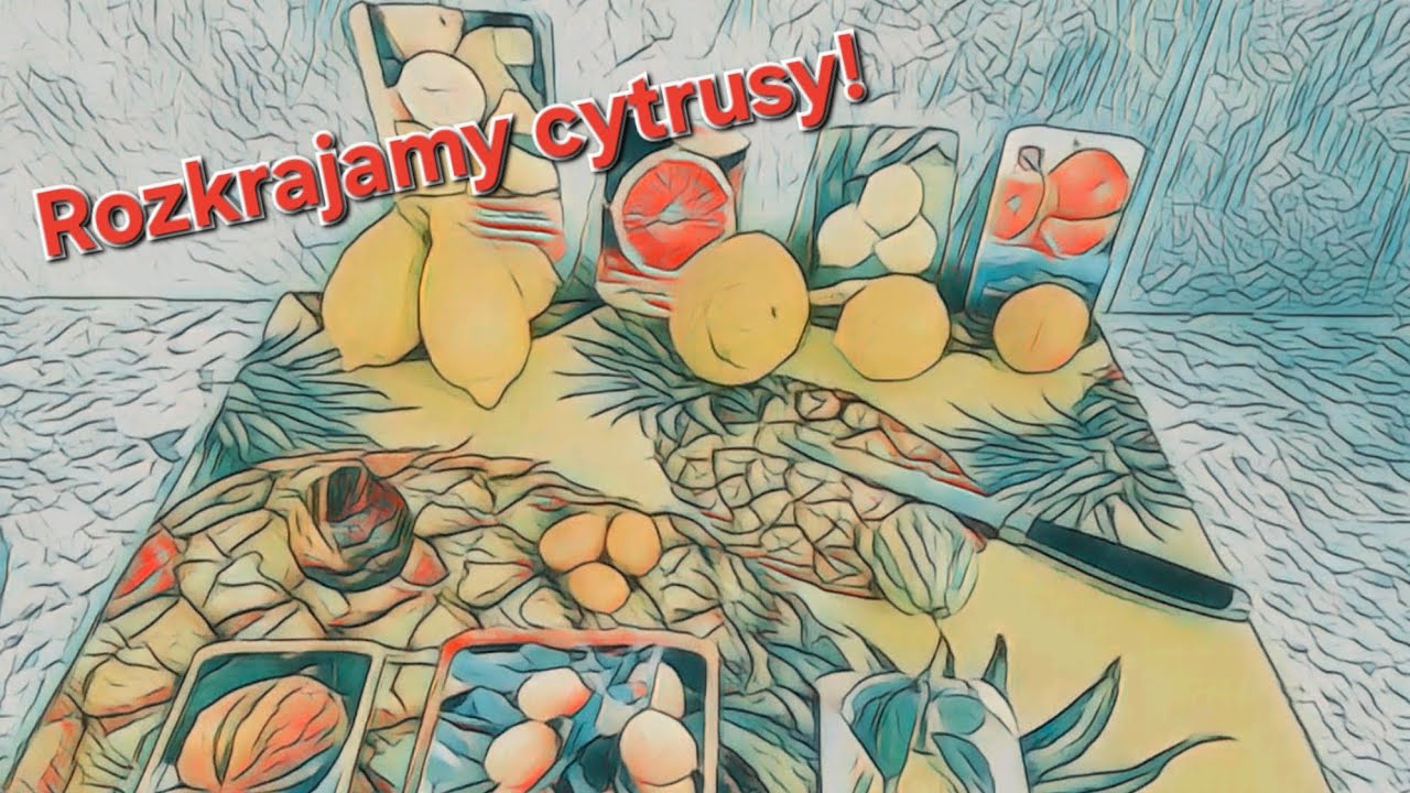 Cytrusy z własnego ogrodu po przekrojeniu + lemoniada na gorące dni :)