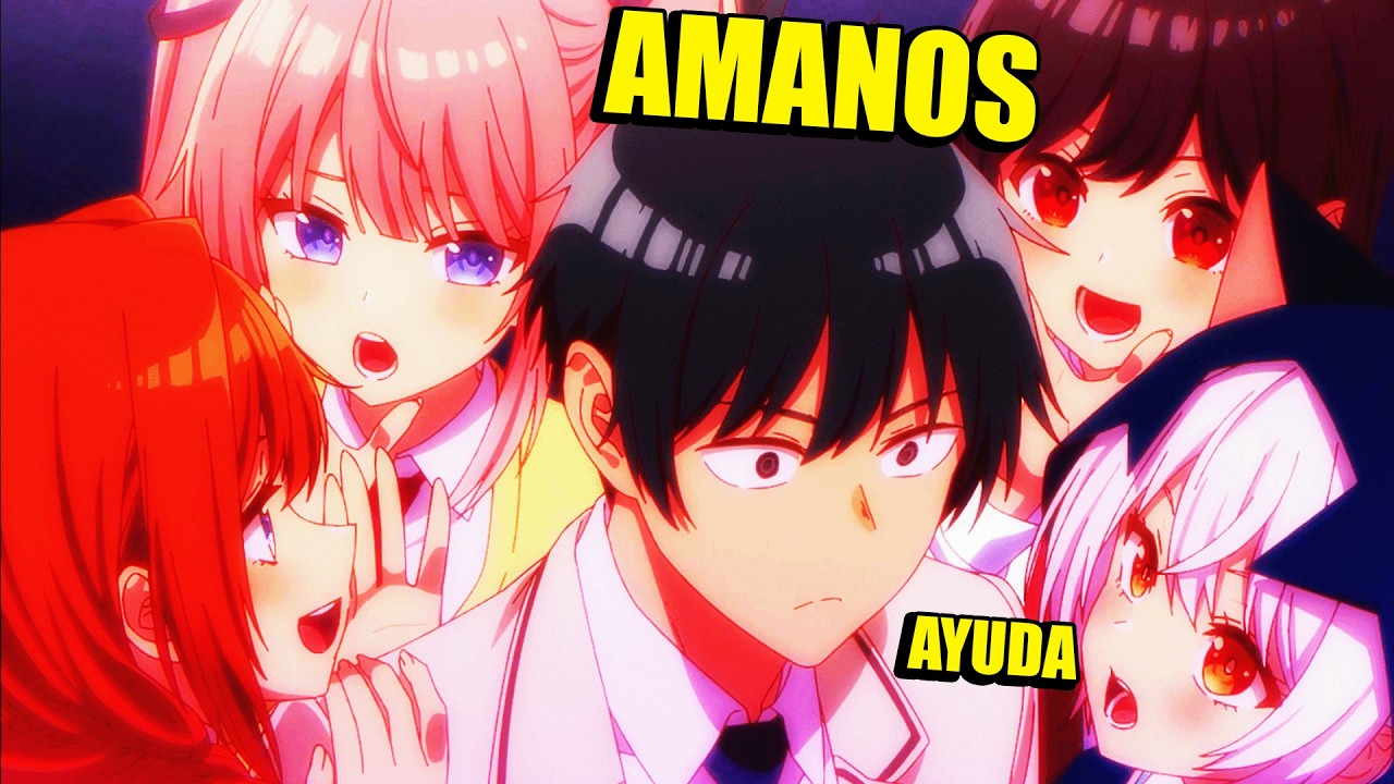 (1-7)🌎OTAKU se Convierte en Presidente de un Club de WAIFUS sin SABER que todas lo Aman🌎