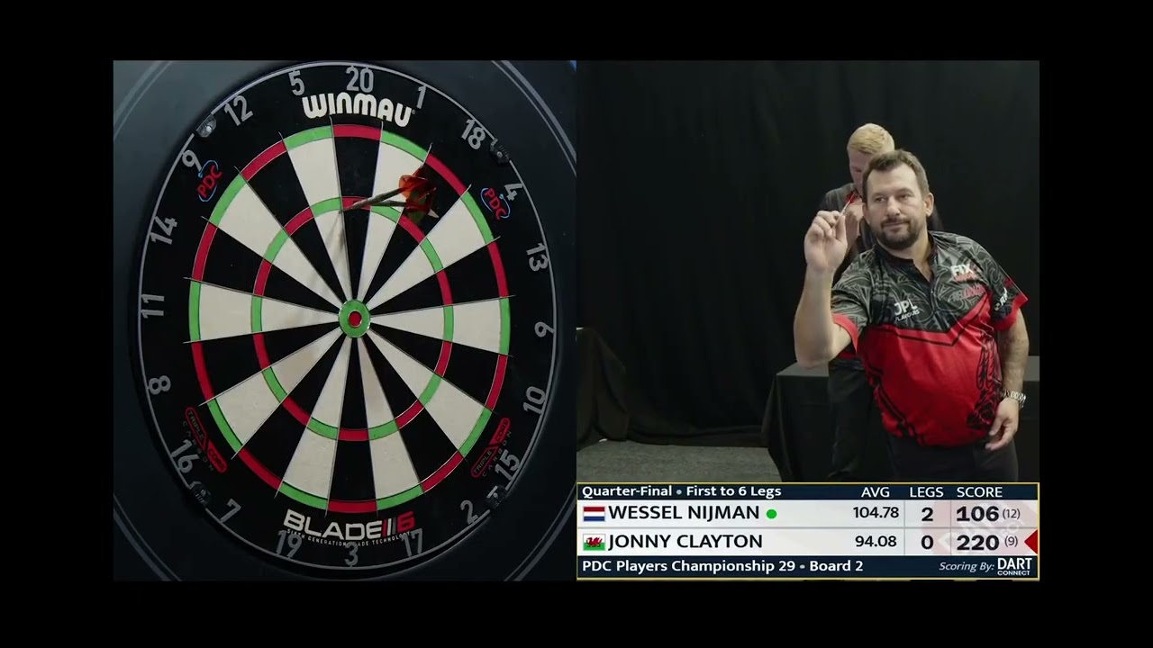 Wessel Nijman vs Jonny Clayton | Players Championship 29 2025 🎯