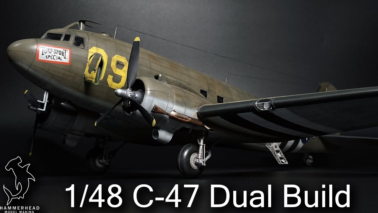 Monogram and Trumpeter 1/48 Scale C-47 Dual Build Part 3 | Full Build Series