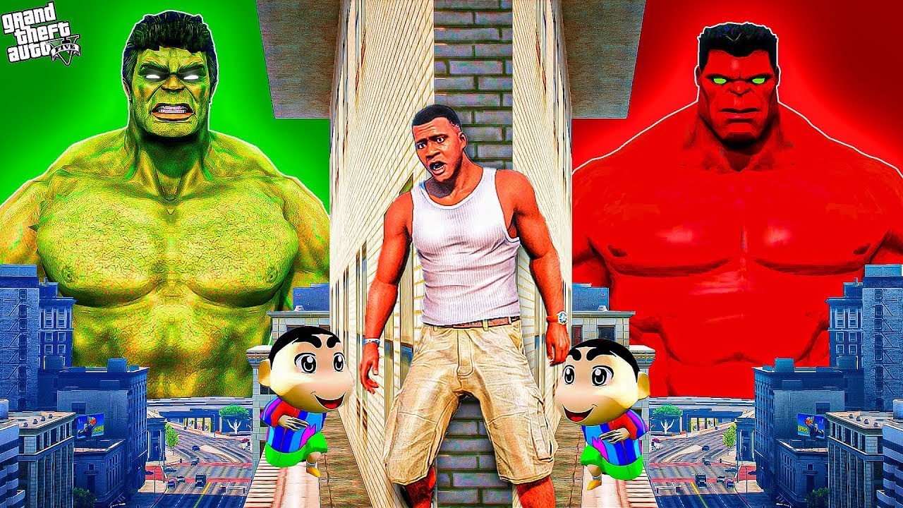Hulk Green Gang VS Red Hulk Red Gang play HIDE AND KILL with Hulk & Red Hulk Doll In GTA 5