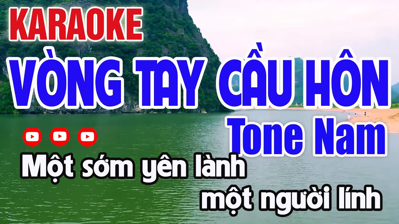 Vòng Tay Cầu Hôn Karaoke Tone Nam Nhạc Sống - Nguyên Minh Media