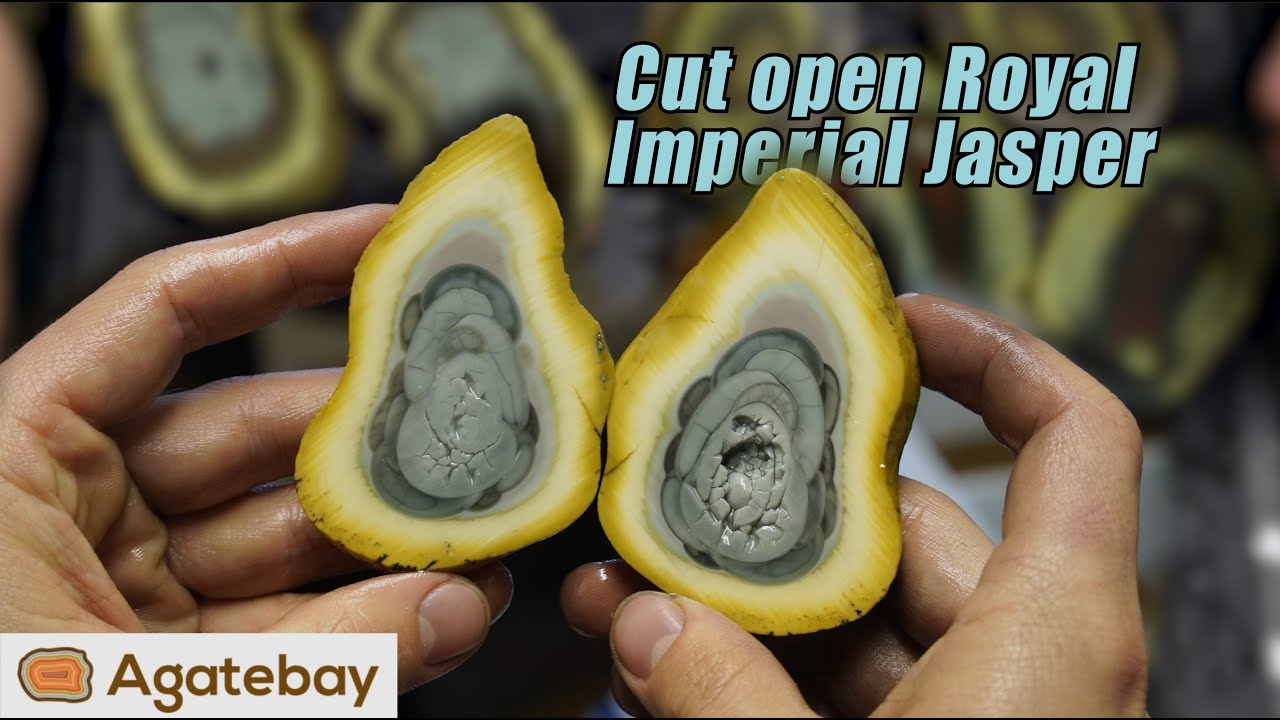 Cutting old stock Royal Imperial Jasper rocks vs new ones!