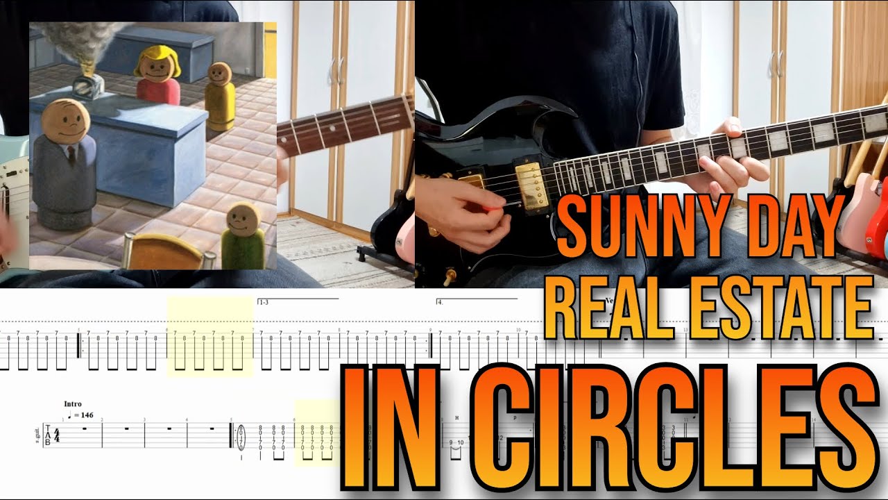 Sunny Day Real Estate – In Circles | Full Rhythm and Lead Guitar Lesson/Playthrough with Tabs