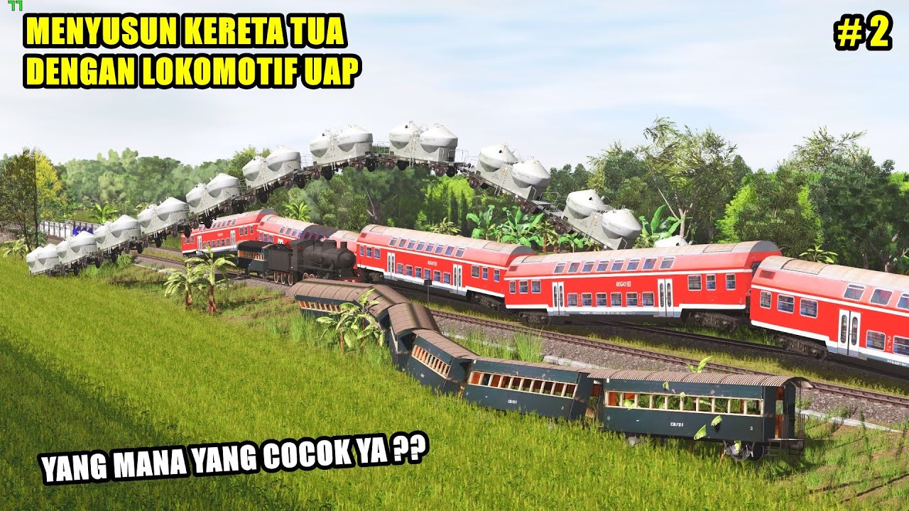 MENYUSUN KERETA TUA DAN LOKOMOTIF UAP PART 2