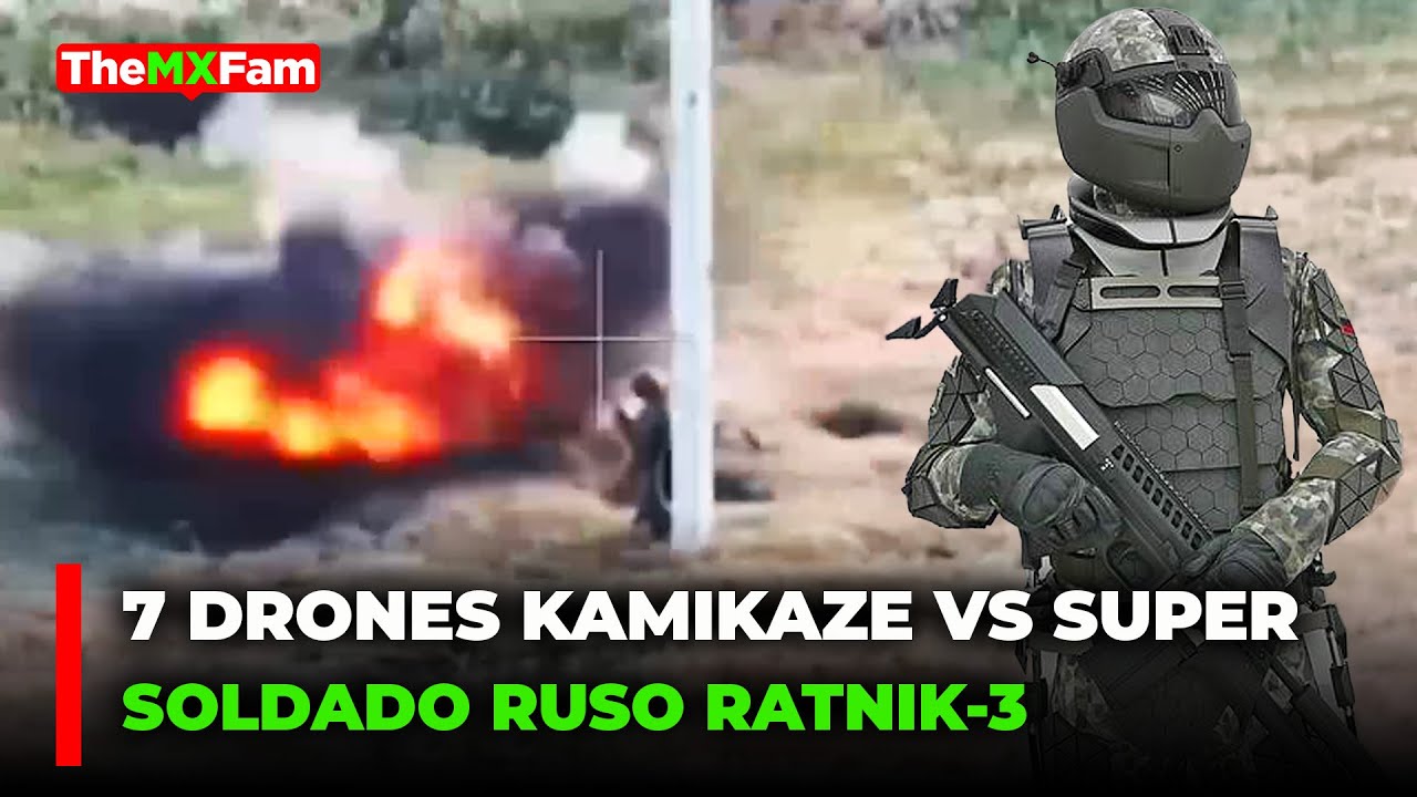 🔴 INCREIBLE! SOLDADO RUSO CON TRAJE RATNIK-3 SOBREVIVE A 7 DRONES UCRANIANOS | TheMXFam