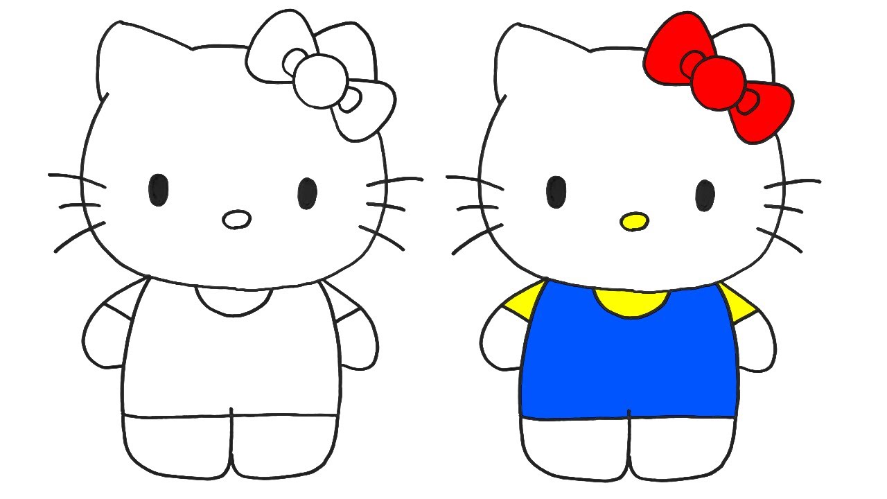 ハローキティのかきかた｜How to draw a Hello Kitty #006