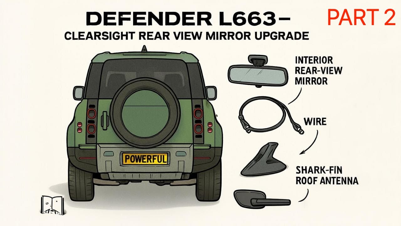 Land Rover Defender L663 Clearsight Rear View Mirror Upgrade - Part 2