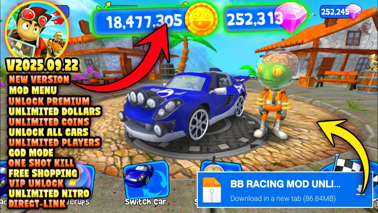 BEACH Buggy Racing Mod Apk v2025.09.22 | Unlimited Money & Unlock All Cars | ANR Gaming 