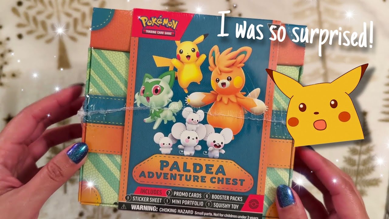 (Sort of) ASMR Opening Pokémon Paldean Adventure Chest (Not Soft-Spoken)