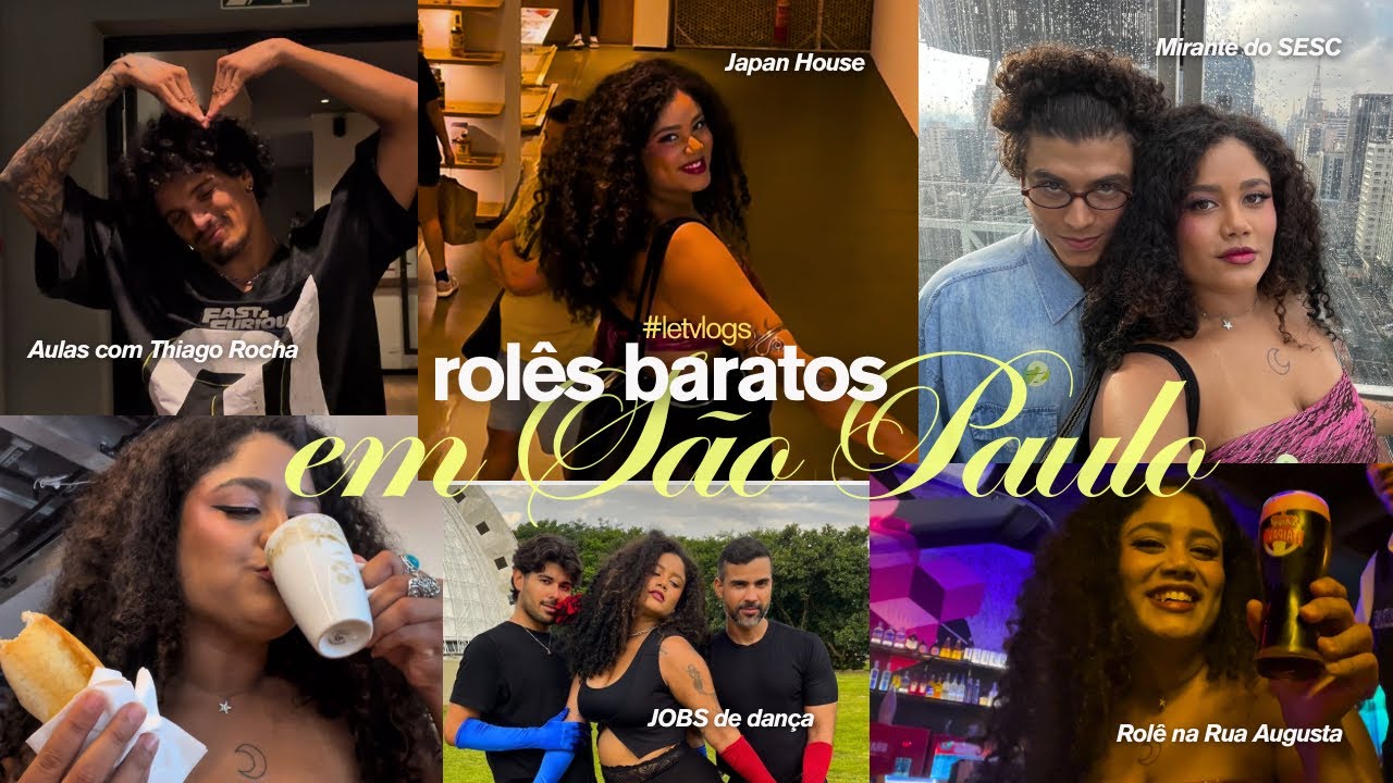Rolês GRATUITOS e lanches BARATOS em São Paulo #letvlogs 