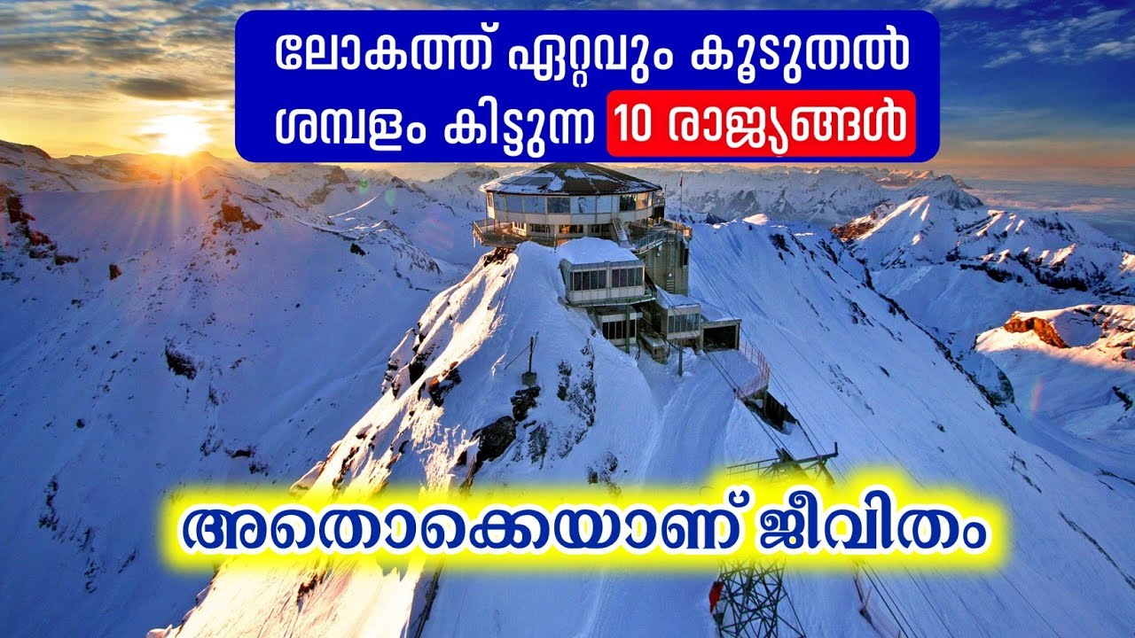 highest paid salary country in the world 2021. വിദേശത്ത് ജോലി നോക്കുന്നവർക്ക്.