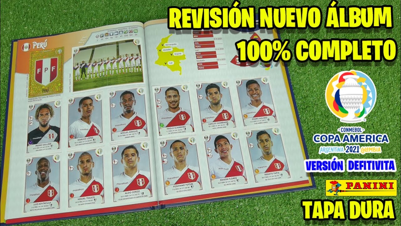 Álbum COPA AMÉRICA Argentina Colombia 2021 Panini: TOTALMENTE LLENO al 100% (REVIEW Tapa Dura)