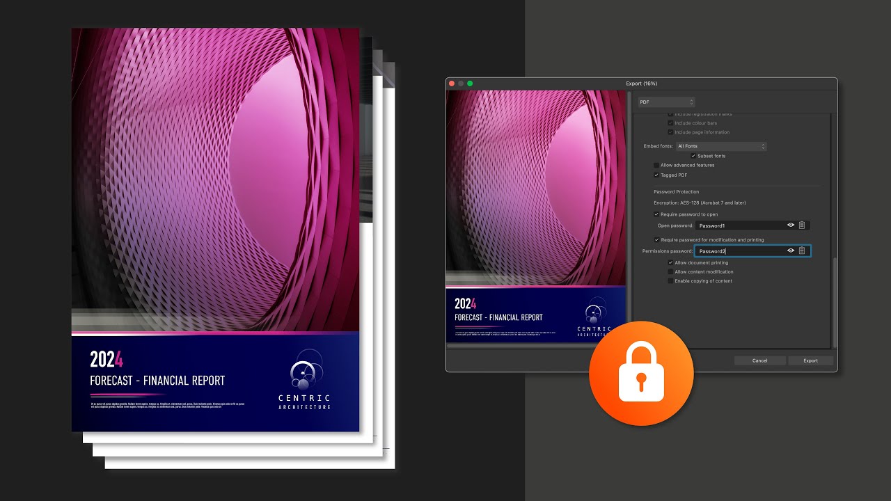 PDF Password Protection (Affinity Publisher)
